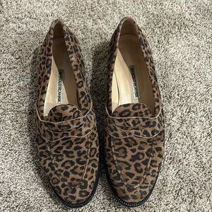 Manolo Blahnik Leopard Penny Loafer size 39.5